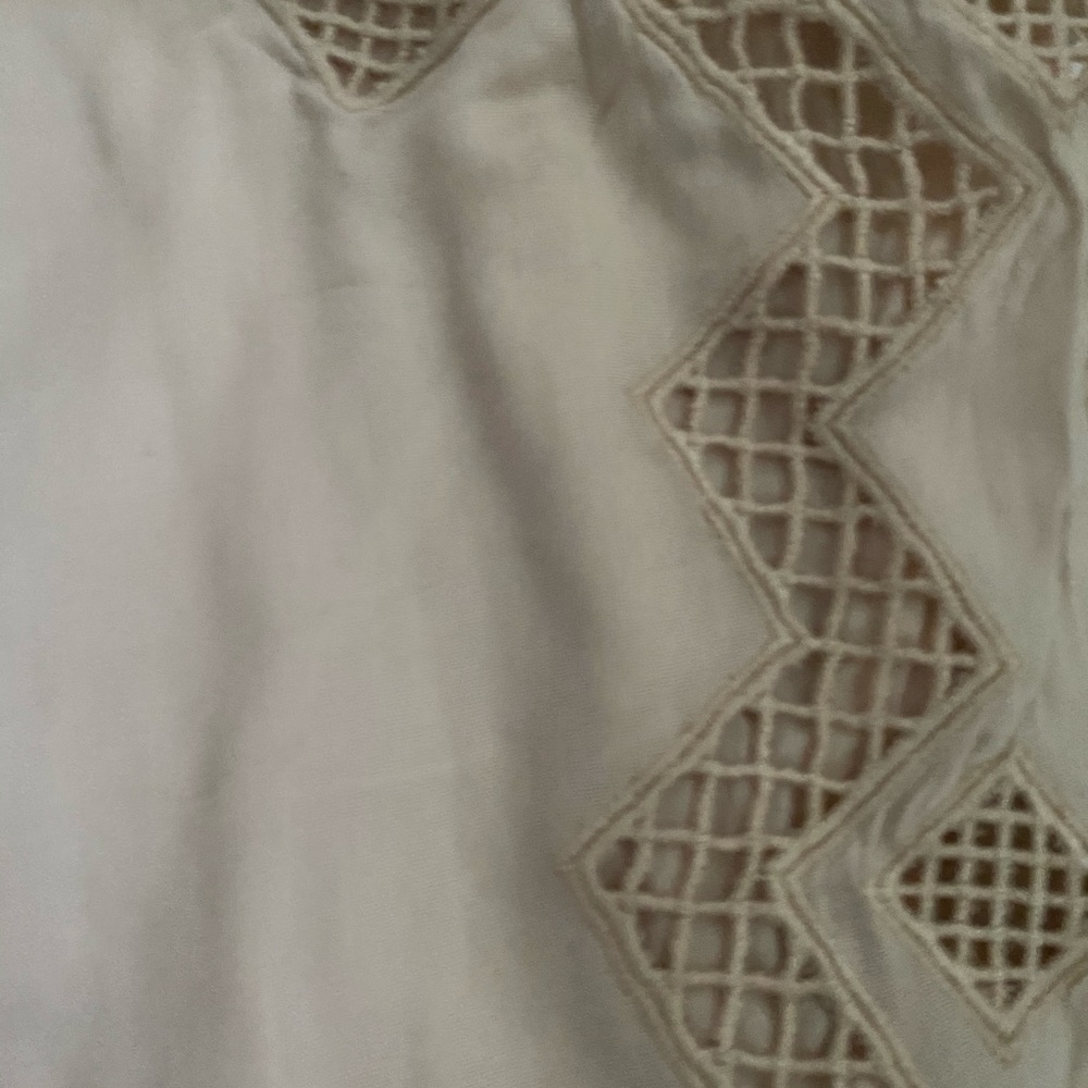 Tularosa Blush Button Up Dress, Angular Appliqu - image 4